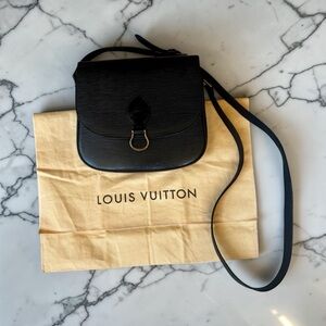 Louis Vuitton Black Epi Saint Cloud Bag